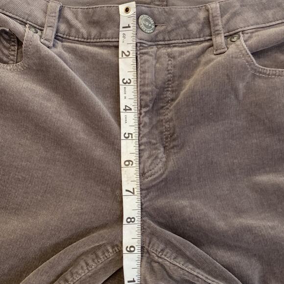 LOFT Outlet Curvy Skinny Women’s Gray Baby Corduroys EUC Sz 14 Cotton Stretch - Picture 8 of 11